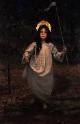 Thomas Cooper Gotch The Flag oil painting reproduction